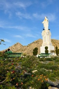 Sagrado Corazón de Jesús, presidiendo el Lugar Alto de Abanilla